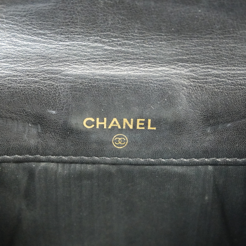 Auth Chanel Bi-fold Wallet Gold Metal Women's Caviar Leather Black - Picture 5 of 15